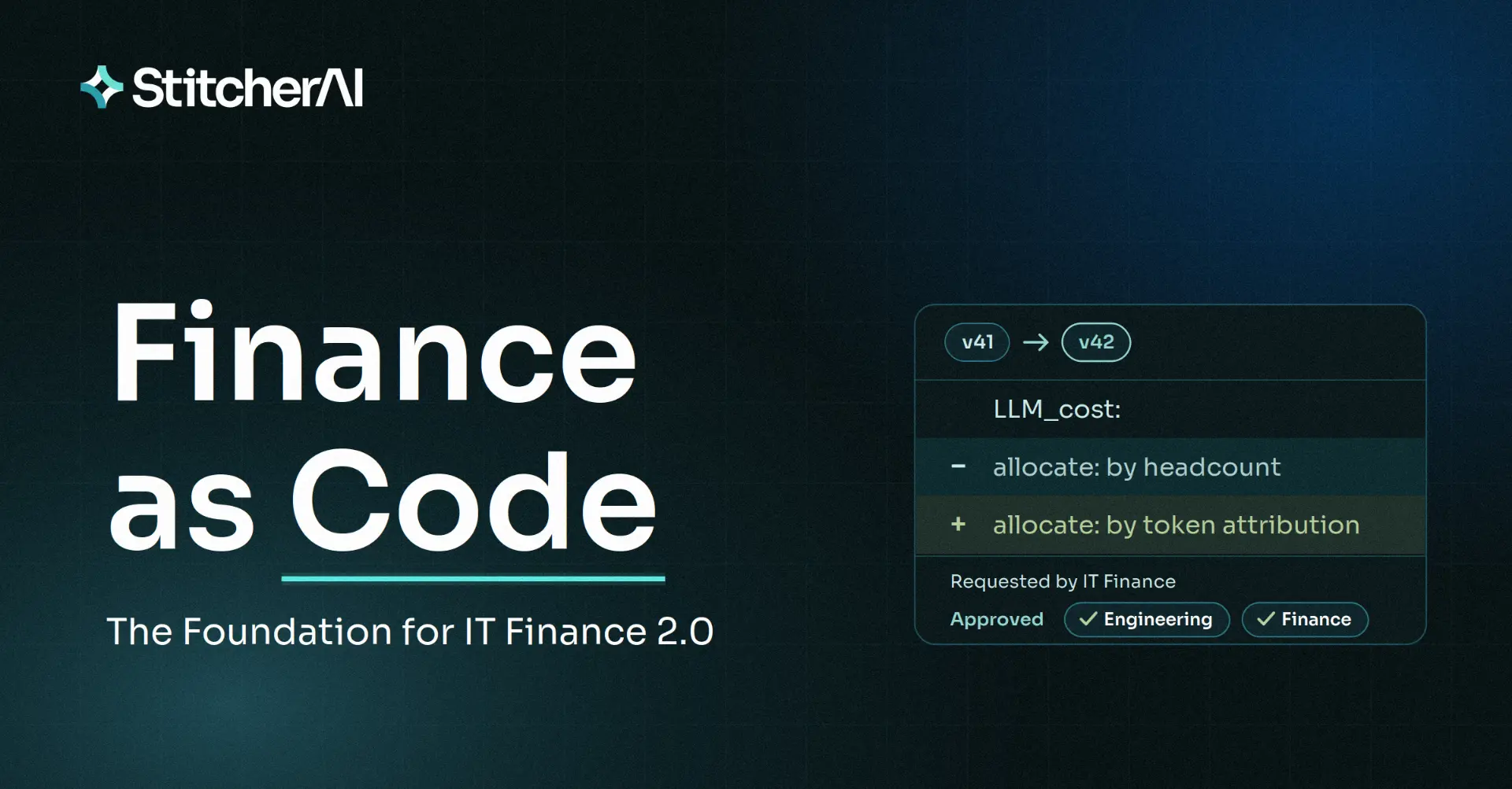 Finance as Code: The Foundation for IT Finance 2.0